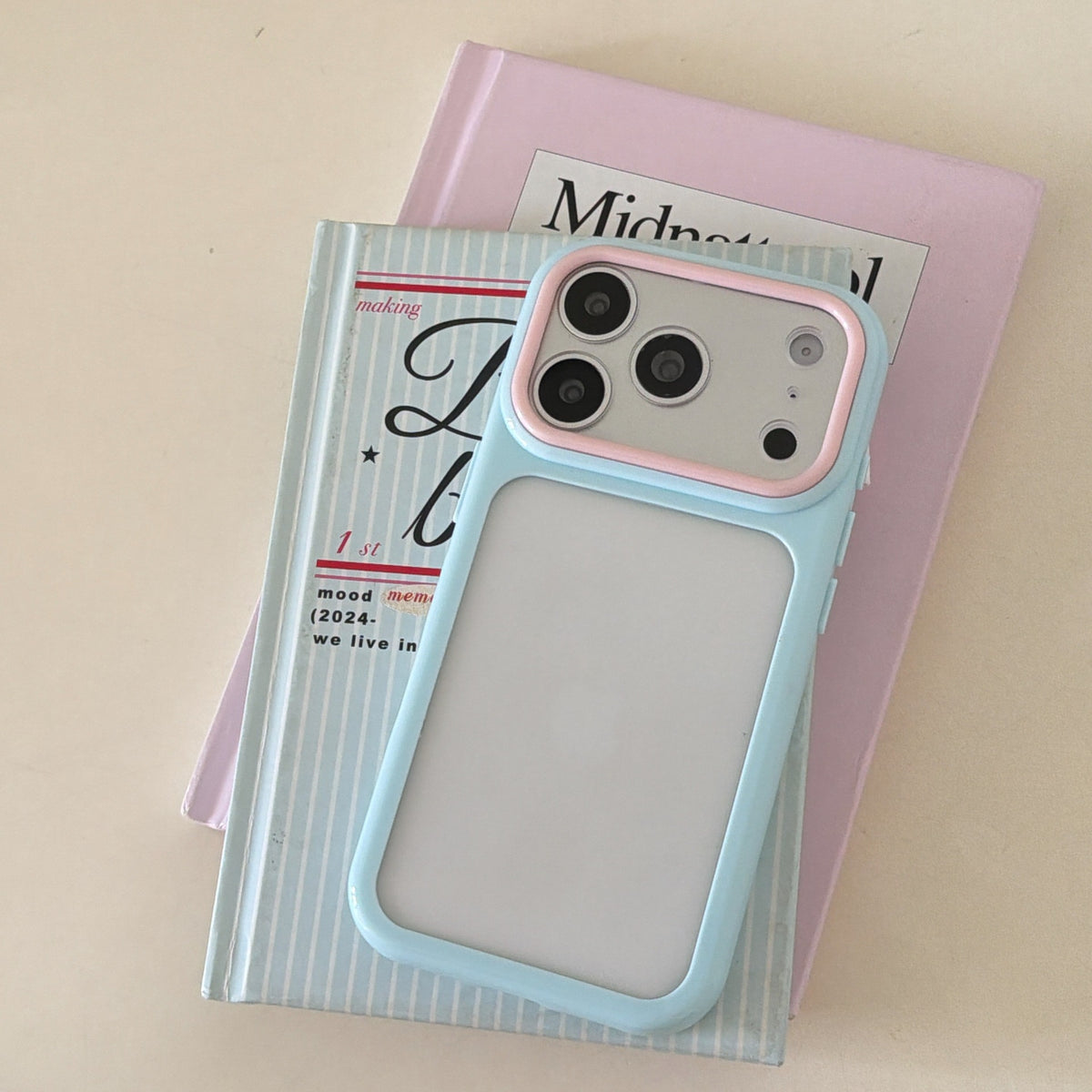 iPhone Dopamine Color Blocking Transparent Case
