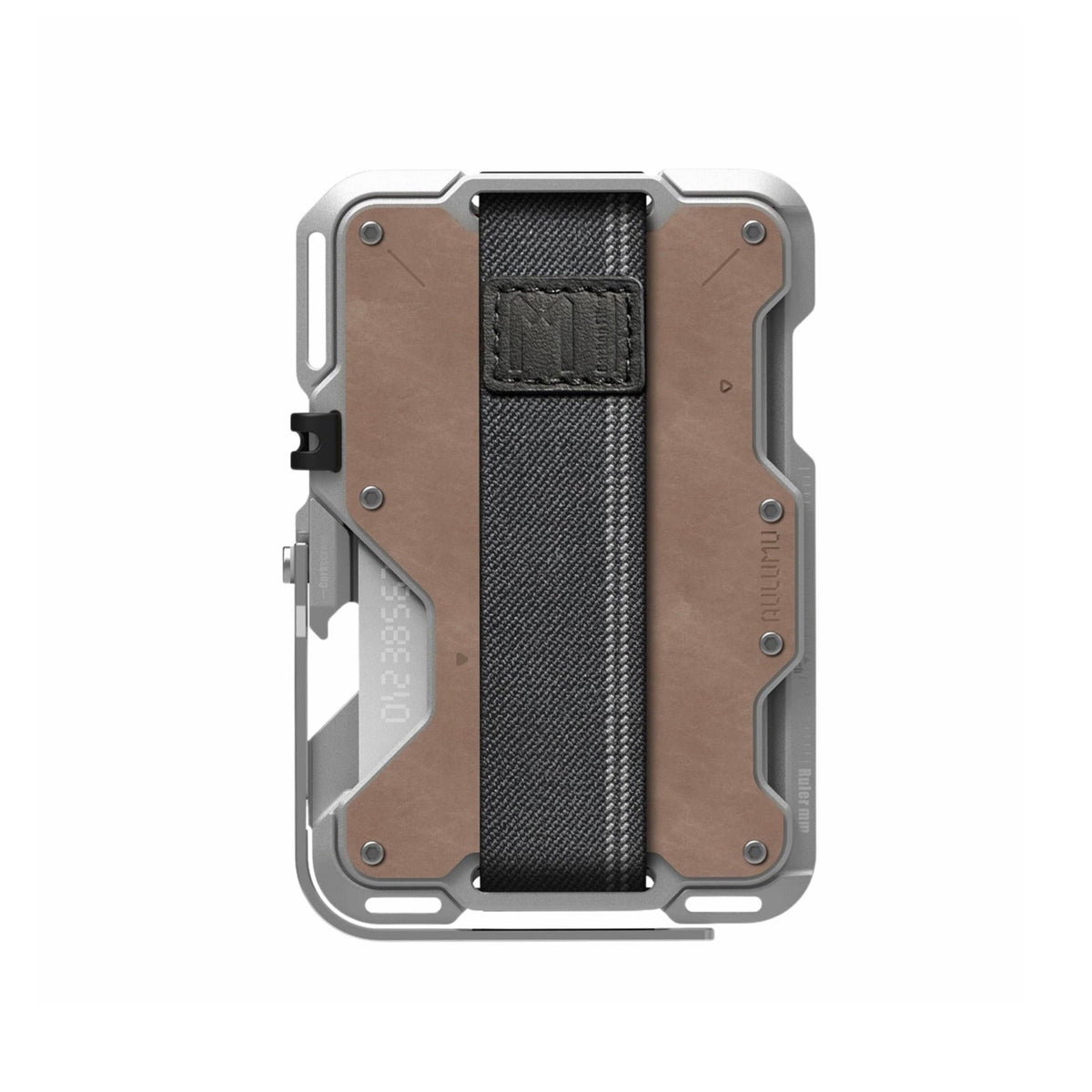 AULUMU Magnetic Metal Wallet Genuine Leather Cover