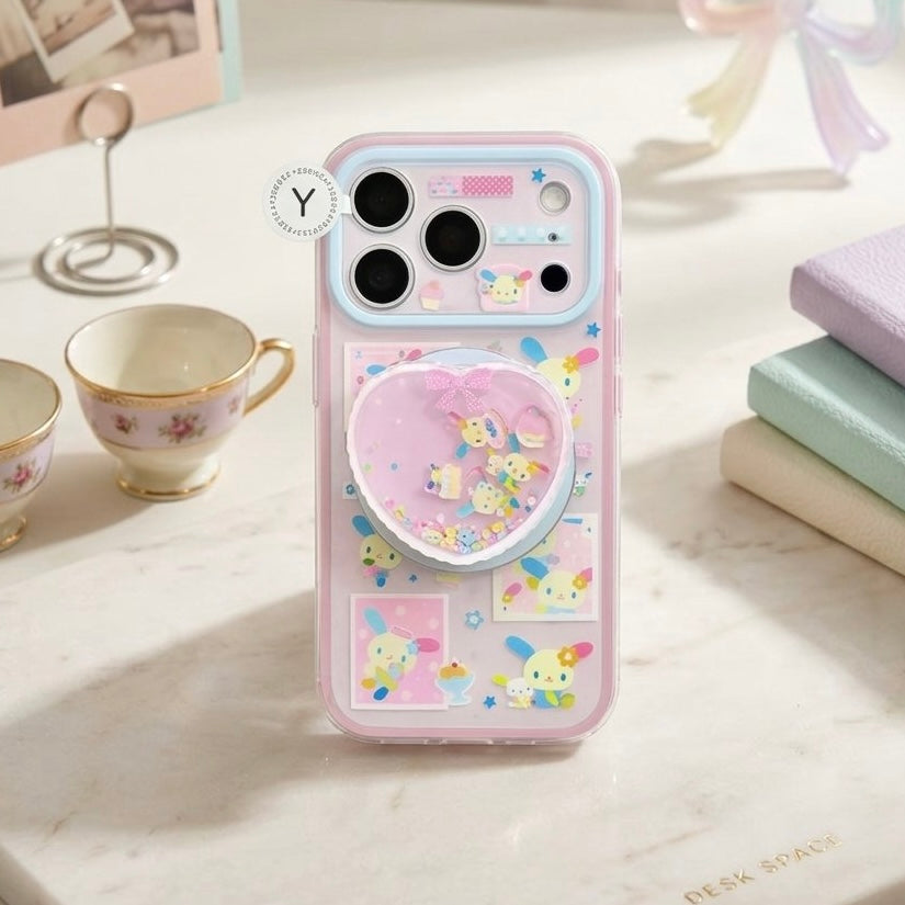 iPhone Pink Usahana Magsafe Case with Popgrip