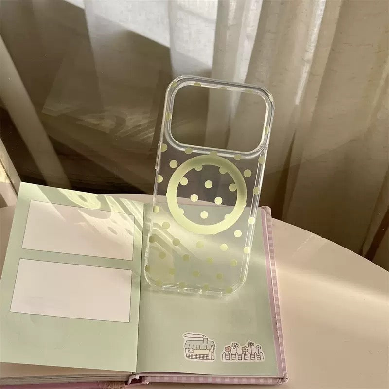 iPhone Transparent Dot Magsafe Case
