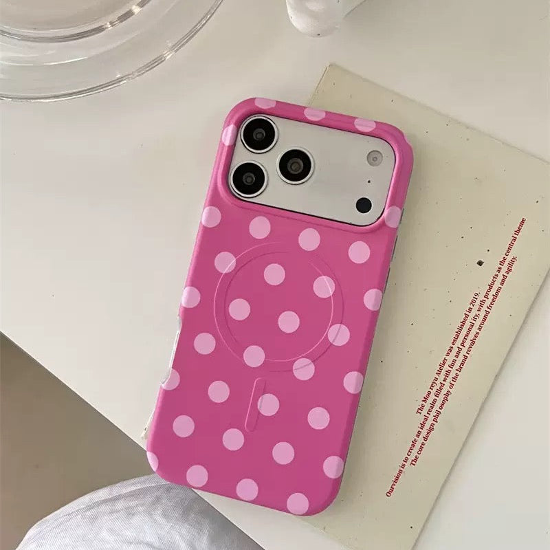 iPhone Simple Polka Dot MagSafe Case