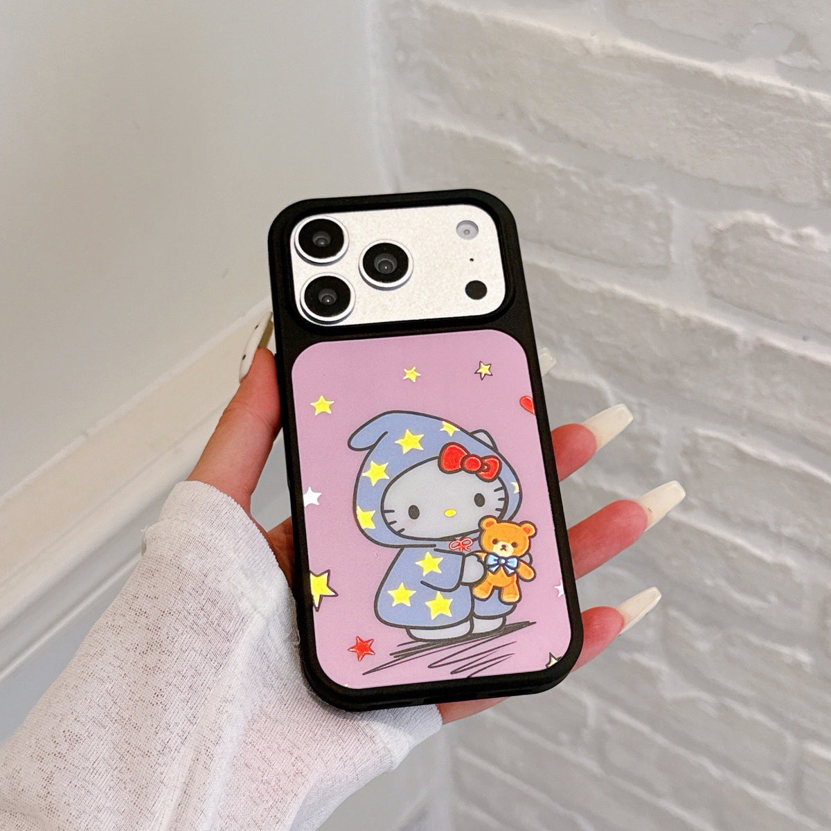 iPhone Pajama Kitty Black Edges Case