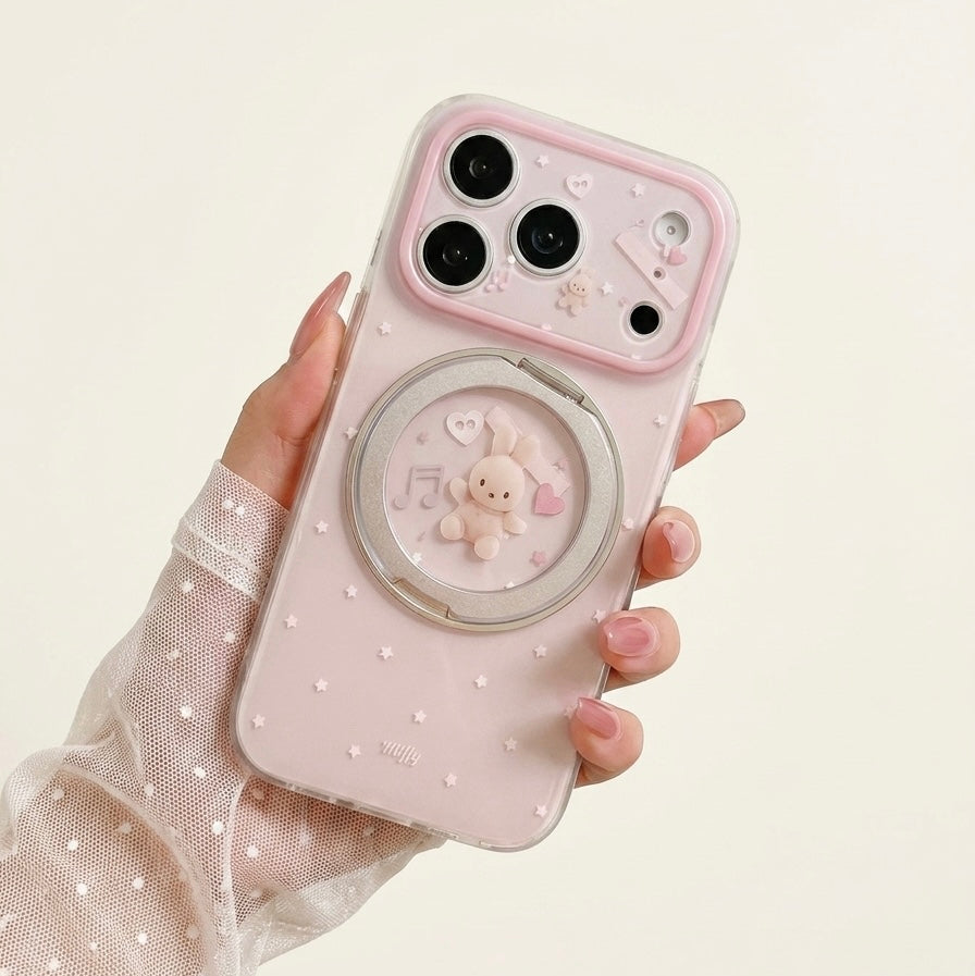 iPhone Pink Miffy Case with Ring