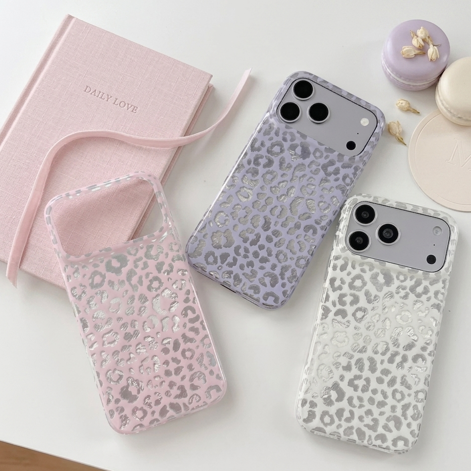 iPhone Y2K Metallic Fashion Leopard Case