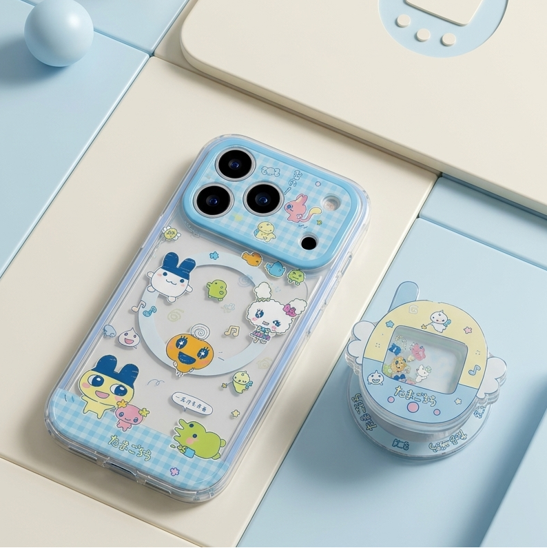 iPhone Tamagotchi Magsafe Case with Popgrip