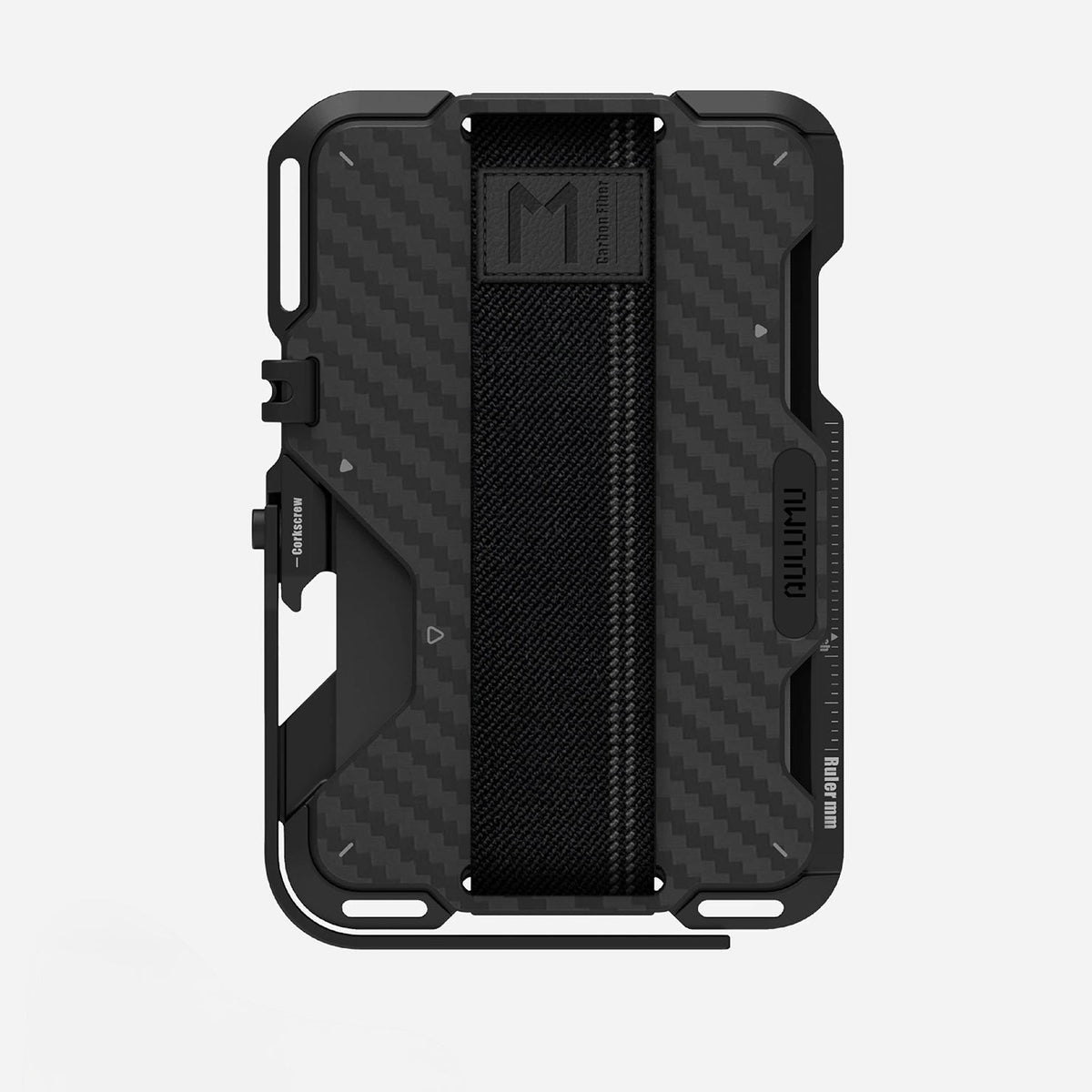 AULUMU Magnetic Metal Wallet Carbon Fiber Cover