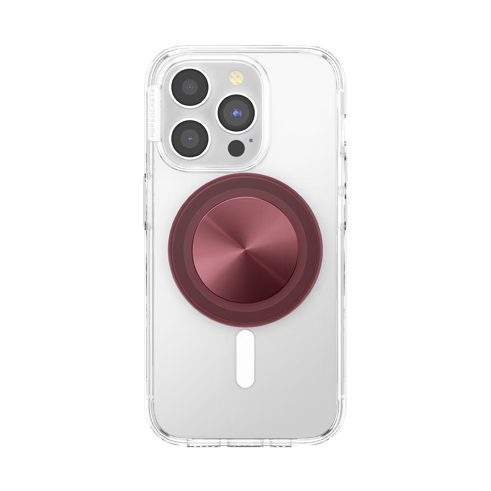 PopSockets MagSafe PopGrip Aluminum Radial - Oxblood