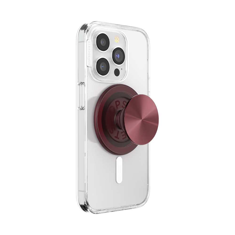 PopSockets MagSafe PopGrip Aluminum Radial - Oxblood
