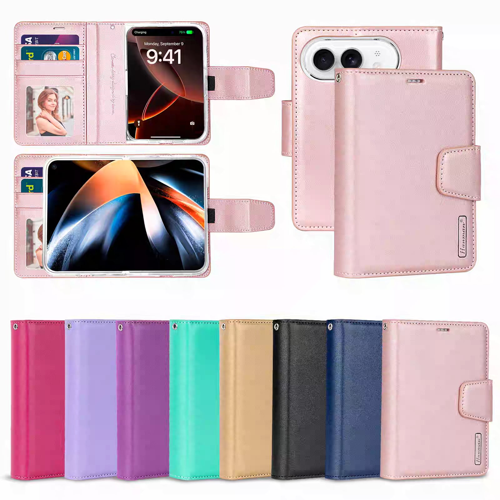Hanman iPhone Duo Mill Style Wallet Case