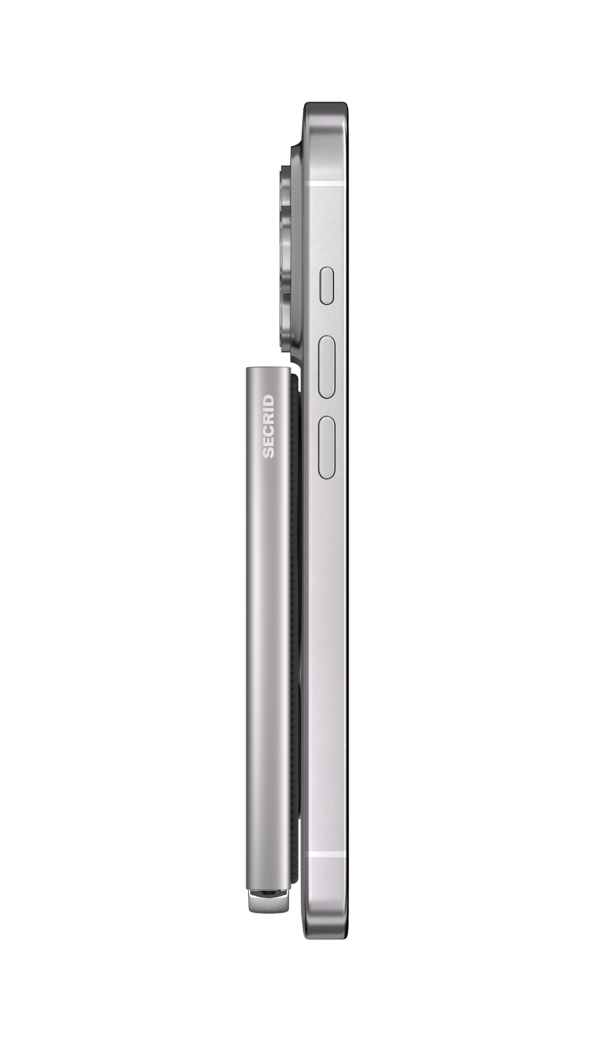 Secrid Premium Fluted for Magsafe Silver