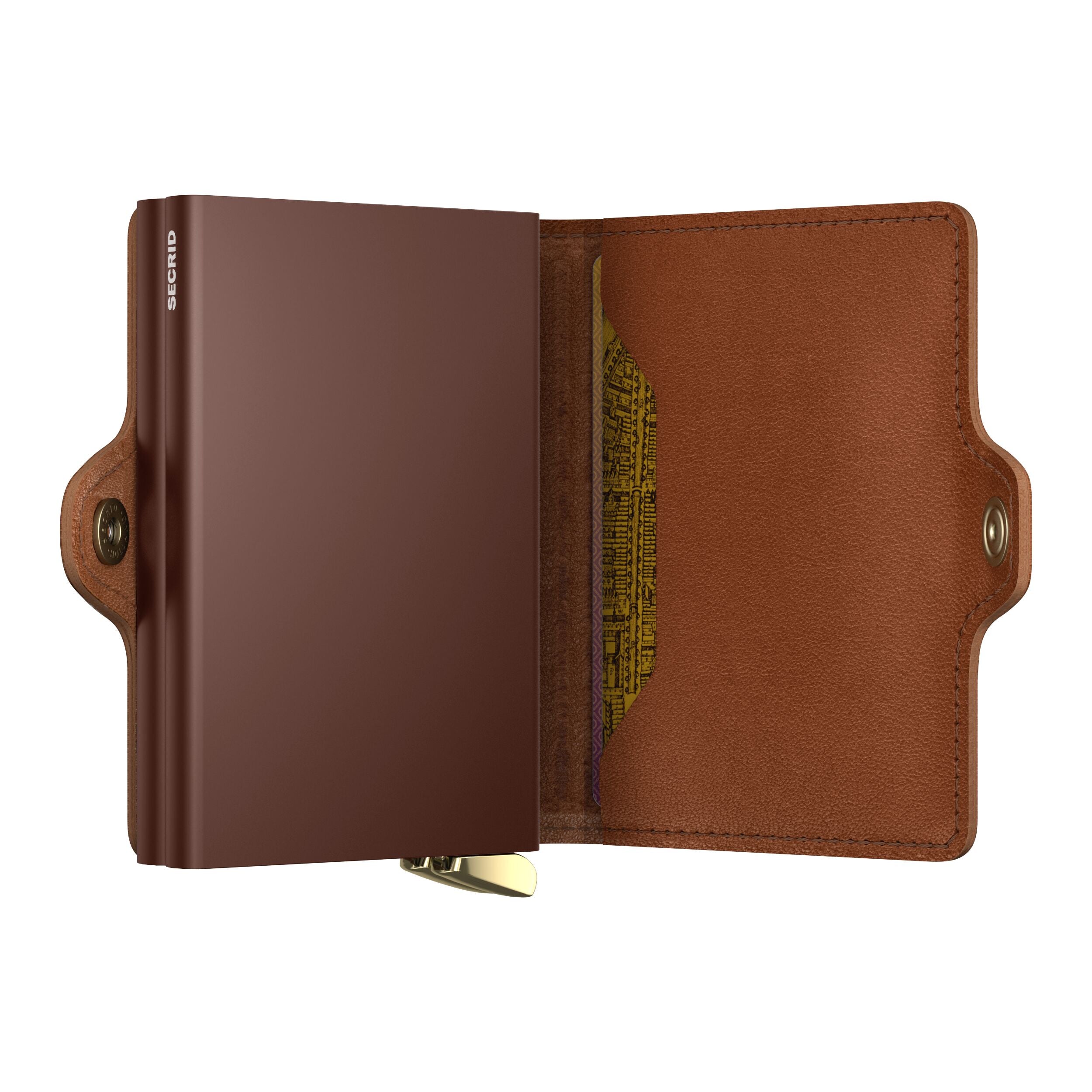 Secrid Premium Twinwallet Emboss Lines Cognac
