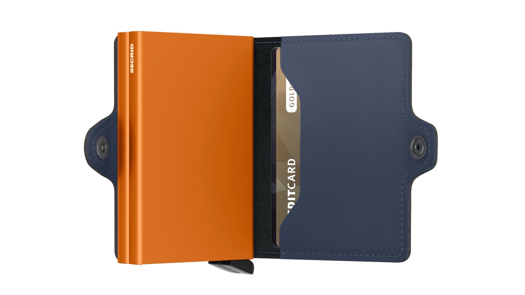 Secrid Twinwallet Matte Night Blue-Orange