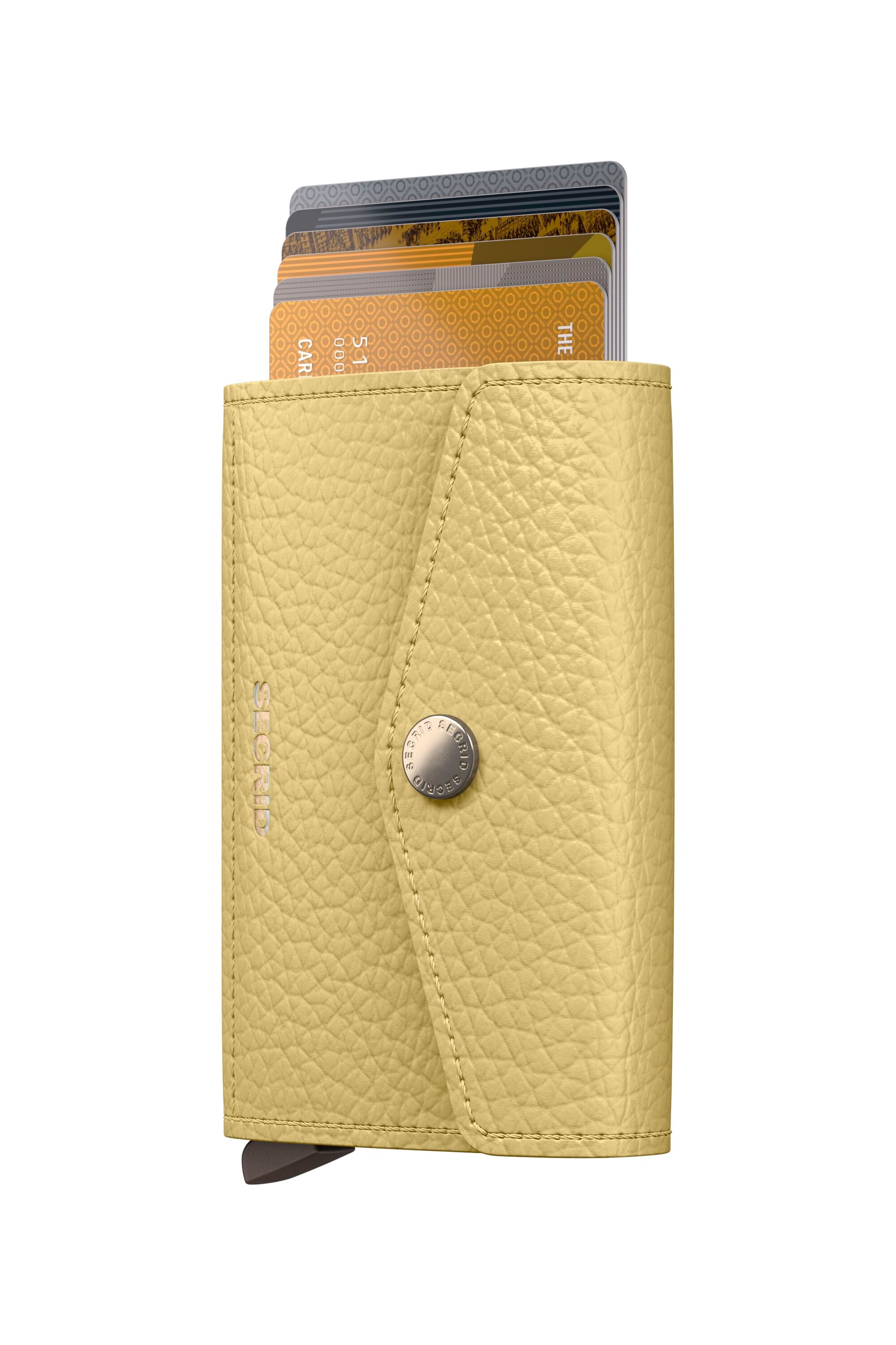 Secrid Envelope Wallet Pebble Butter Yellow