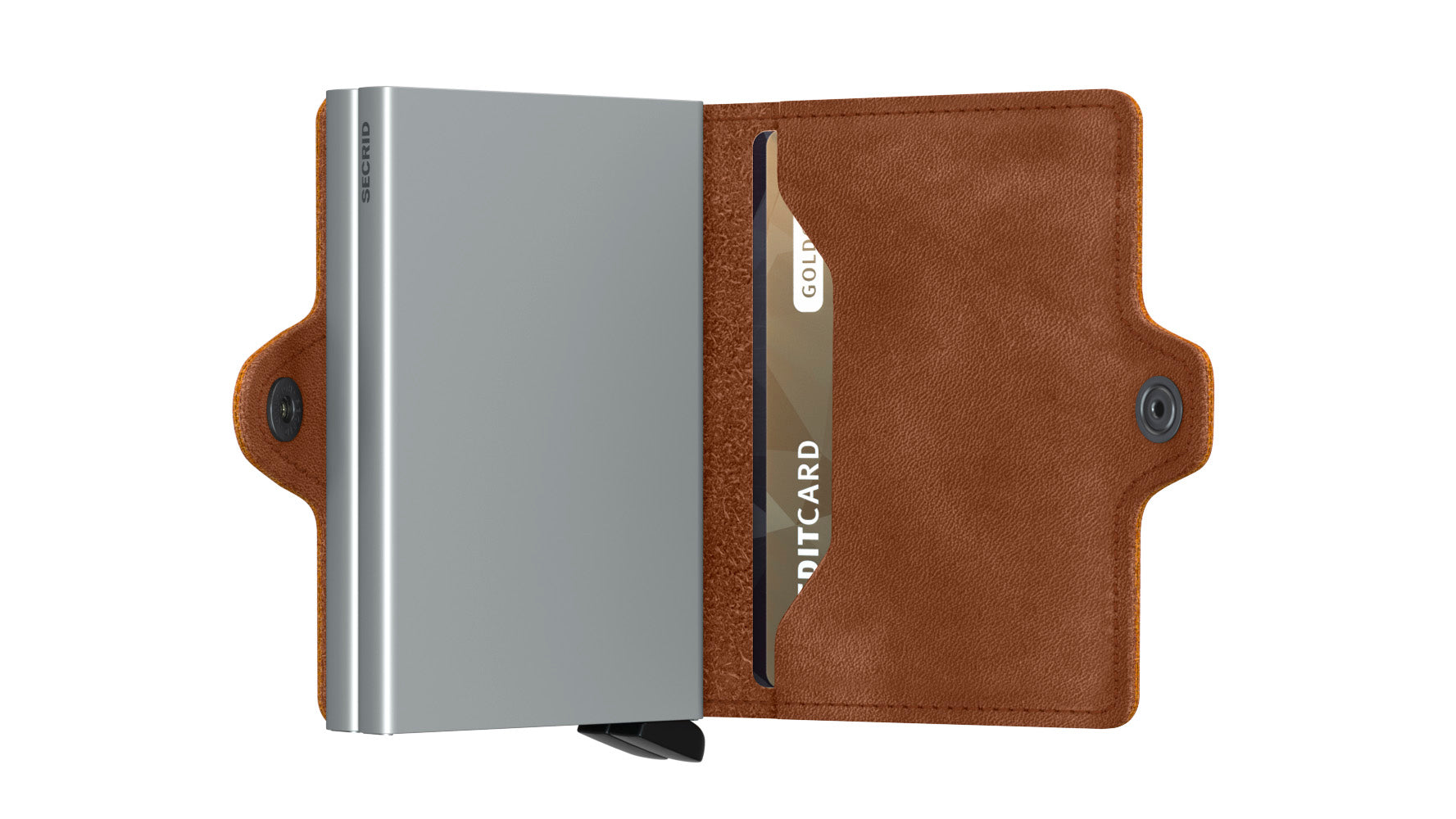 Secrid Twinwallet Vintage Cognac Silver
