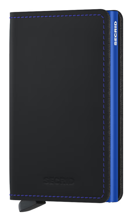 Secrid Slimwallet Matte Black & Blue