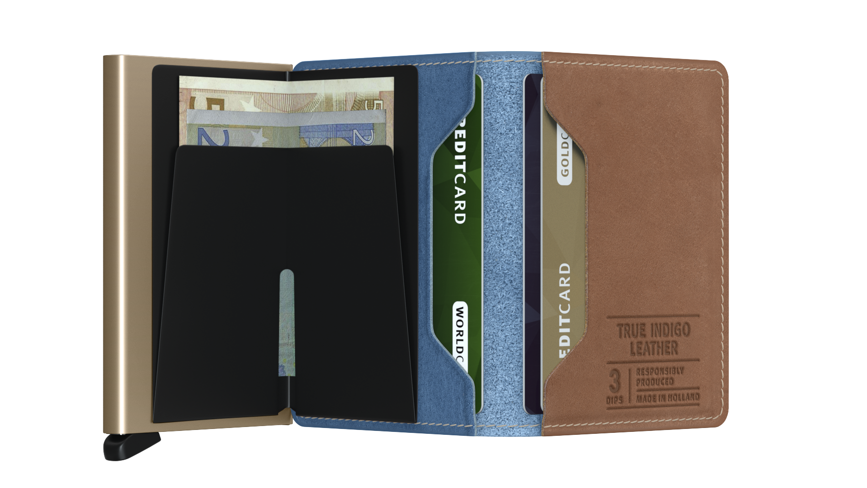 Secrid Slimwallet Indigo 3 Sand