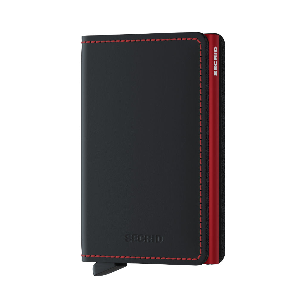 Secrid Slimwallet Matte Black & Red