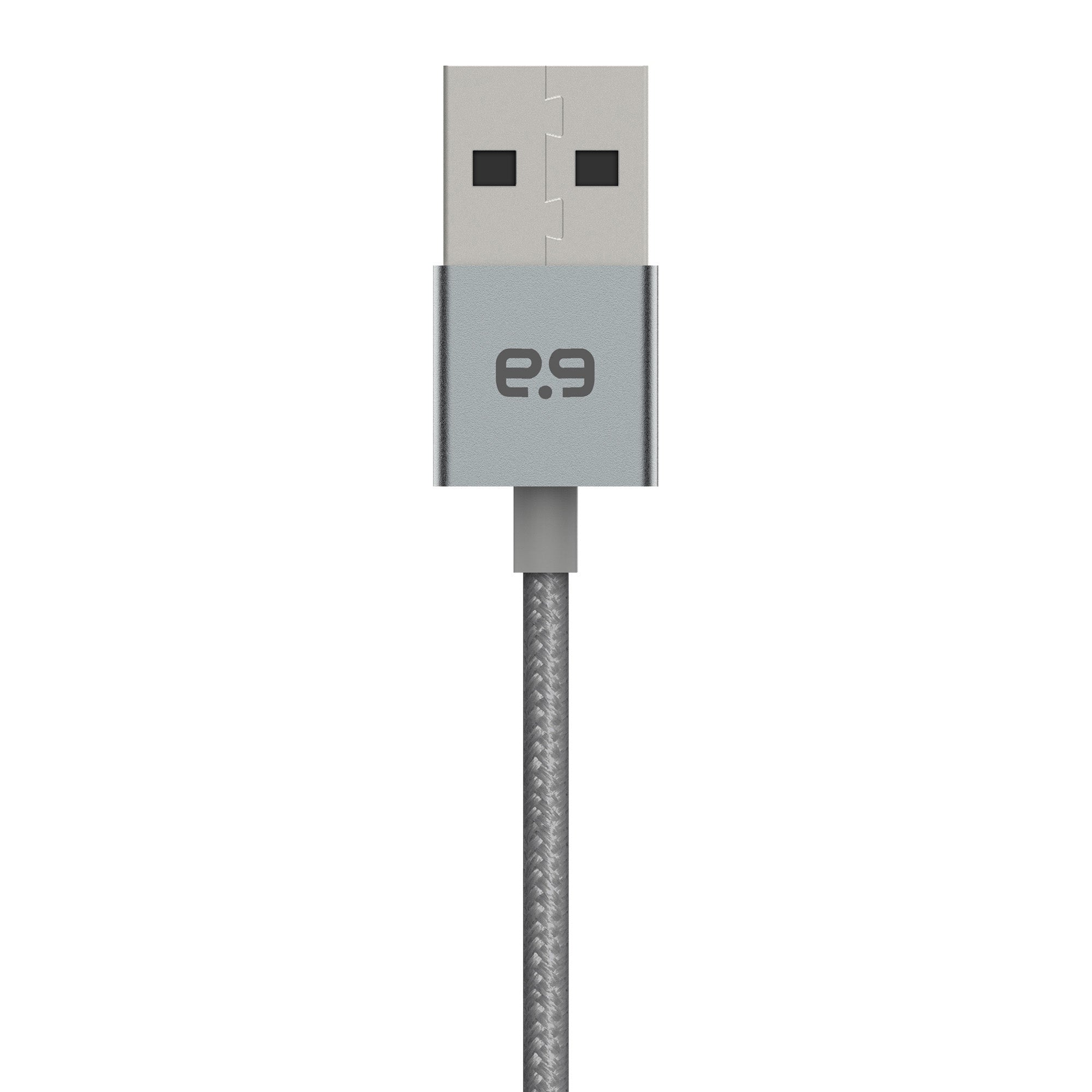 PureGear Space Grey USB-A to USB-C Braided Charge and Sync Cable (300cm) - 15-08797