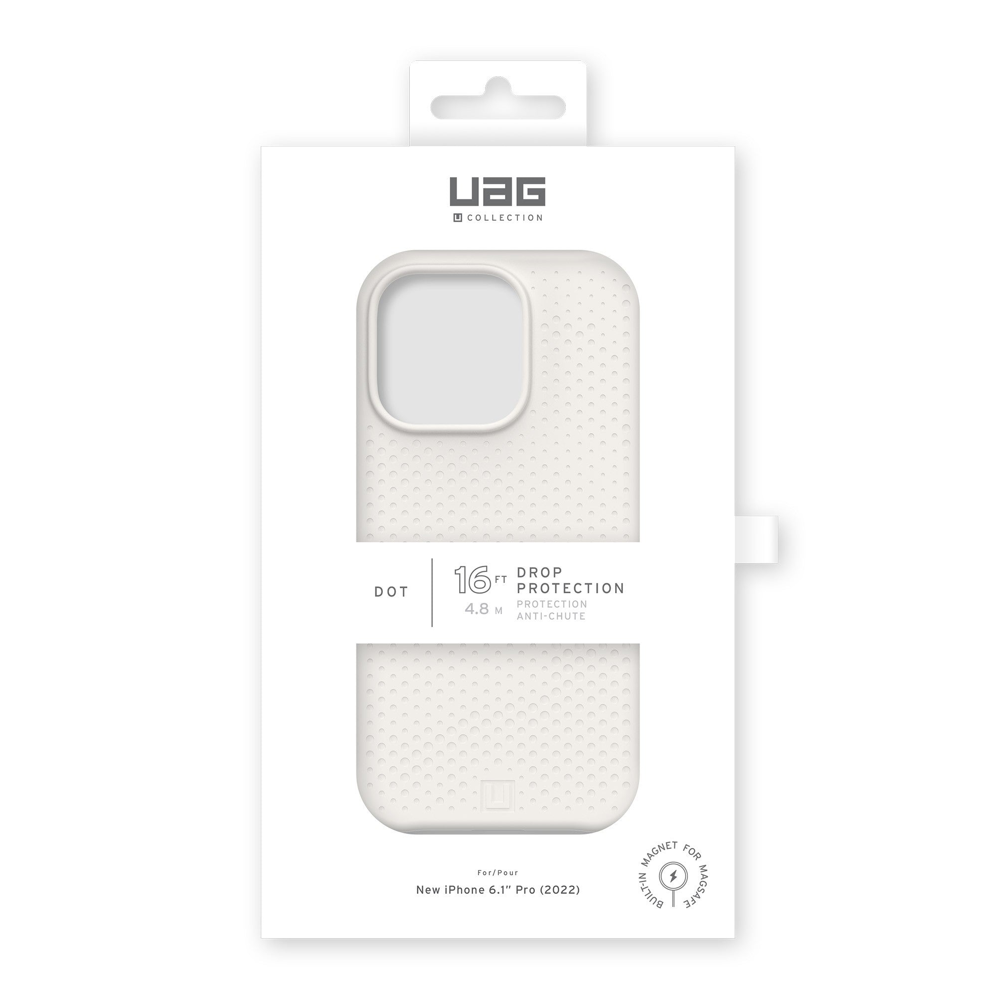 iPhone 14 Pro UAG Dot MagSafe Case - Marshmallow - 15-10186