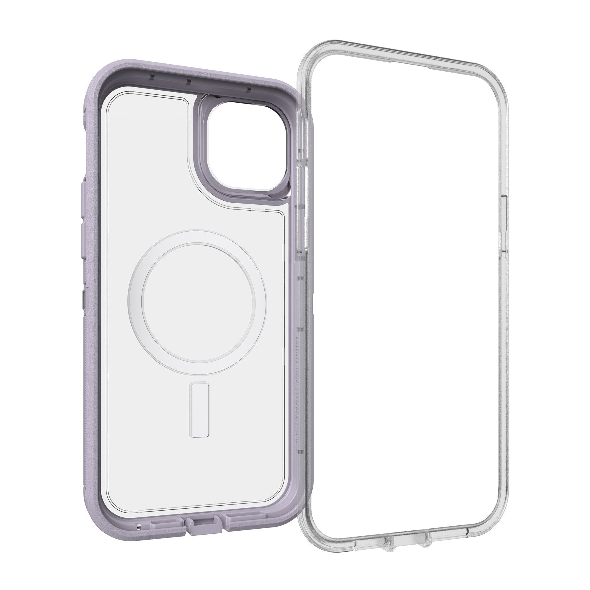 iPhone 14 Plus Otterbox Defender XT w/ MagSafe Clear Series Case - Clear/Purple (Lavender Sky) - 15-10219