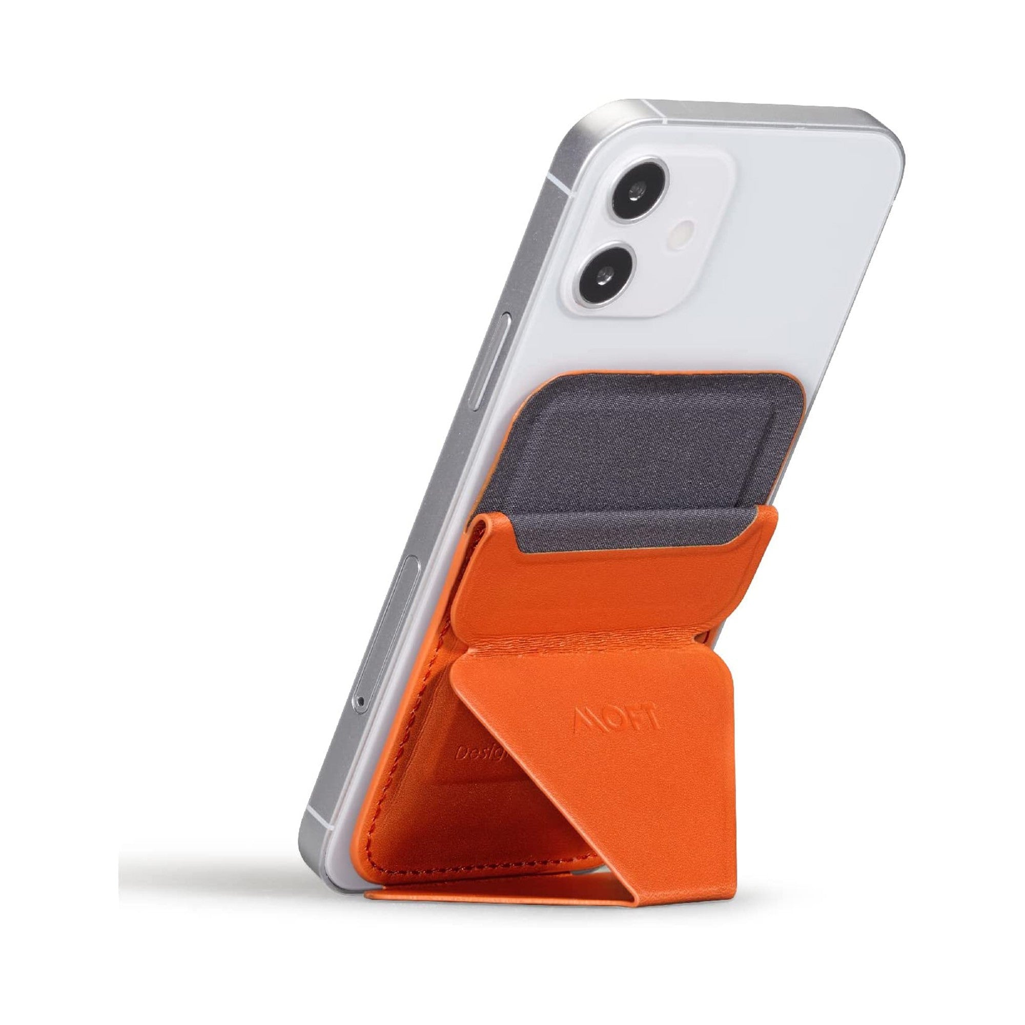 Universal MOFT Snap-On Magnetic MagSafe Wallet Stand - Orange (English Only Packaging) - 15-10484